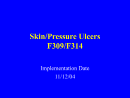 Pressure Ulcers F309 F314