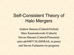 Self-Consistent Theory of Halo Mergers