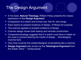Creation: The Design Argument