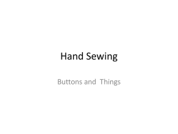 Hand Sewing