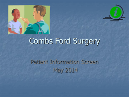Combs Ford Surgery
