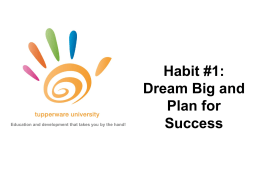 Dream Big Plan Success