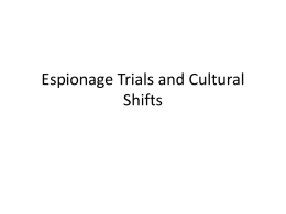 Espionage Trials
