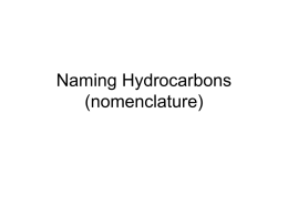 PowerPoint - Name Hydrocarbons