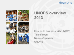 UNOPS Overview 2011 EN