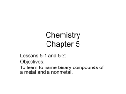 Chemistry-Chapter 4