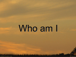 Who am I - God's Mercy and Grace