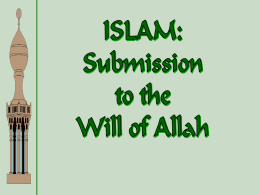 Islam-Submission to Allah
