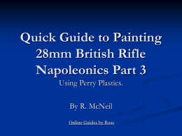 Quick Guide to Painting 28mm British Napoleonics.