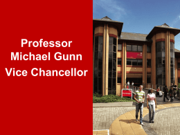 Meet the Vice Chancellor - Staffordshire University