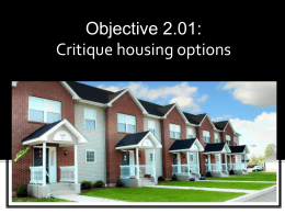 Housing Options - HHS Interior Design