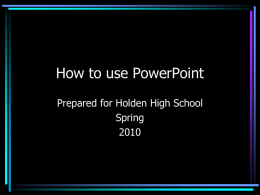 Como usar PowerPoint