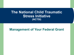 The National Child Traumatic Stress Initiative