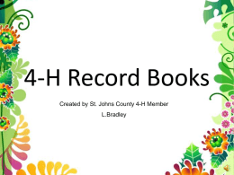 Record Books - St. Johns County