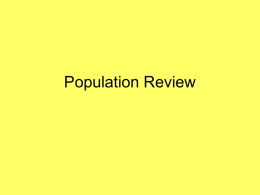 Population Review - University of North Carolina at Chapel