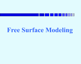 Free Surface Modeling - University of Toronto