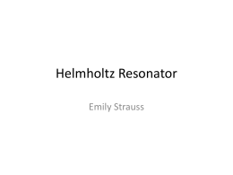 Helmholtz Resonator - Pennsylvania State University