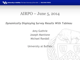 AIRPO – June 5, 2014 - University at Buffalo