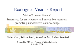 Ecological Visions Report