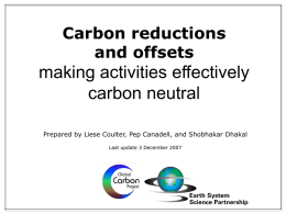 GCP Carbon Neutral Initiative