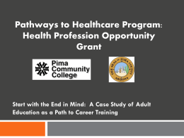Health Professions Opportunity Grant