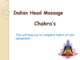 Indian Head Massage - Totton College