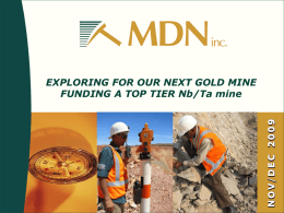 Northern Mining Explorations Ltd.
