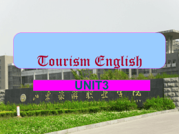 English for Tourism and Travel