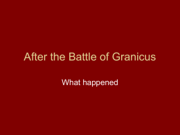 After the Battle of Granicus