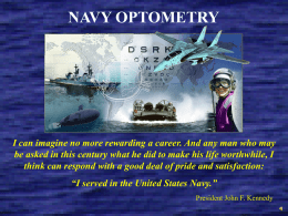 Navy Optometry Recruiting