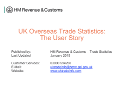 HMRC Trade Statistics