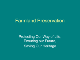 Farmland Preservation - Purdue Extension