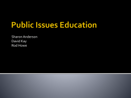 Public Issues Education