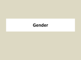 Gender - University of Utah