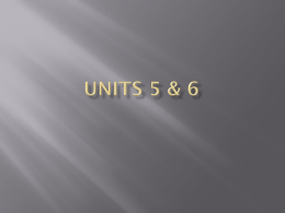 Units 5 & 6