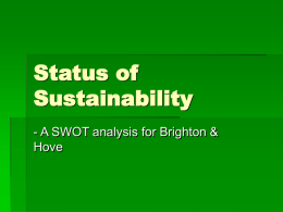 Status of Sustainability