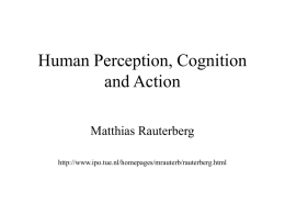 Human Perception, Cognition and Action