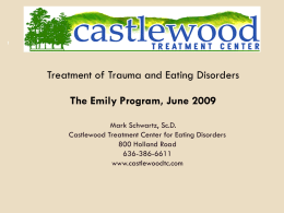 Treatment of Trauma and Eating Disorders – The Emily Program