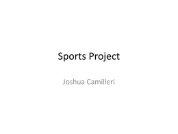 Sports Project