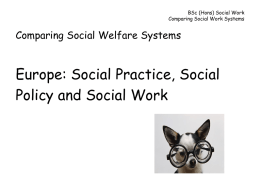 BSc (Hons) Social Work Comparing Social Work Systems