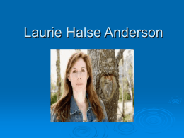 Laurie Halse Anderson - Holland Central School Dist