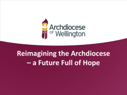 Reimagining the Archdiocese – a Future Full of Hope