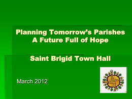 Planning Tomorrow’s Parishes A Future Full of Hope Saint