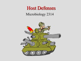Host Defenses - UCO