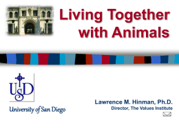 Living Together with Animals - Ethics Updates Home Page