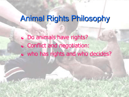 AR Philosophy - Animal Liberation Front