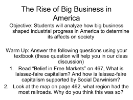 The Rise of Big Business in America
