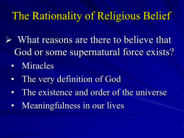 Volitional Arguments for Religious Belief: William James