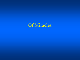 Hume on Miracles