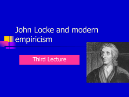 John Locke and modern empiricism - Bayt al